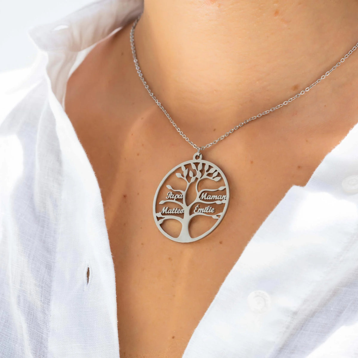 Collier Arbre de Vie Jusqu’à 13 Noms